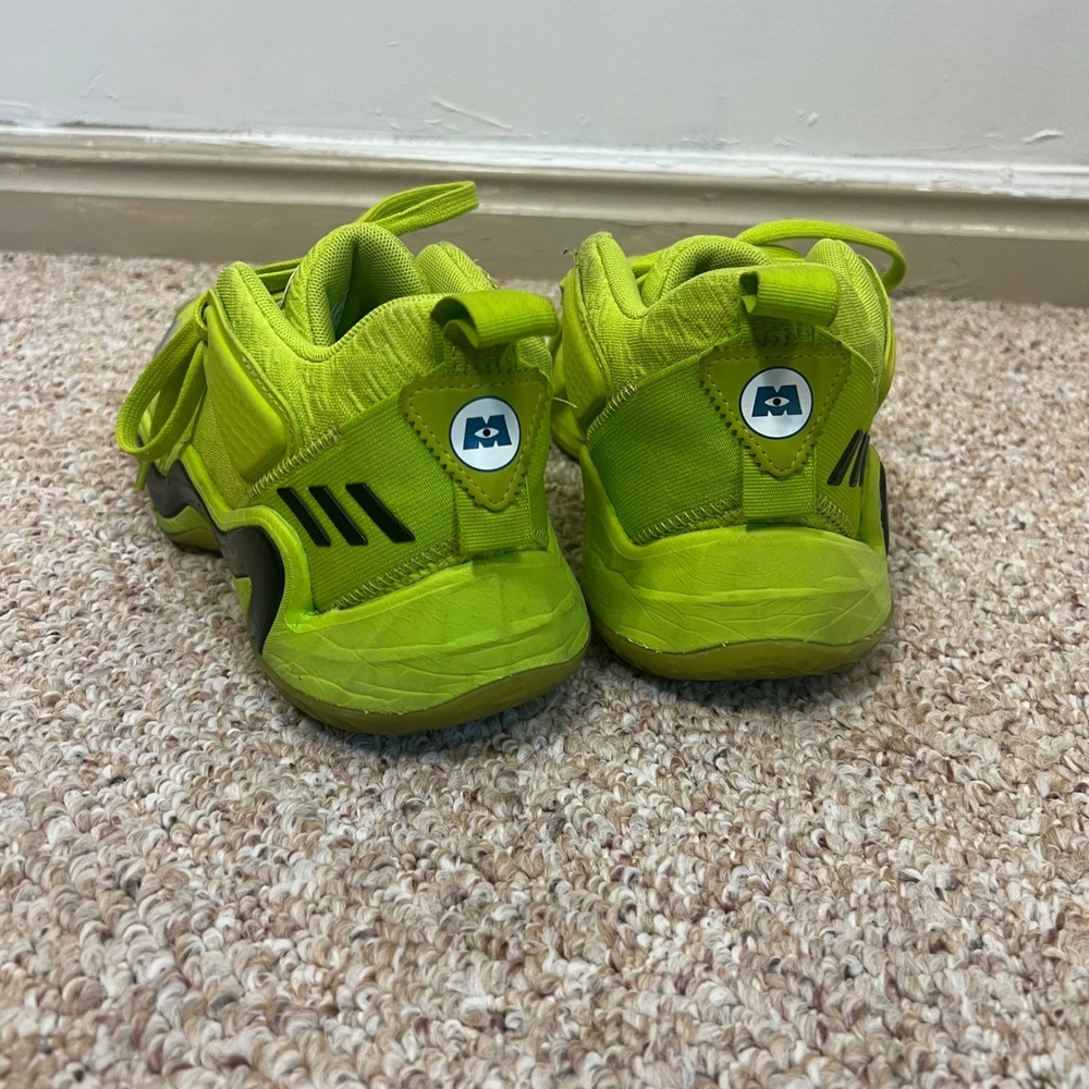 Adidas Kids DON Issue 3 Monsters Inc Mike Wazowski Basketball Shoes Green Size 5